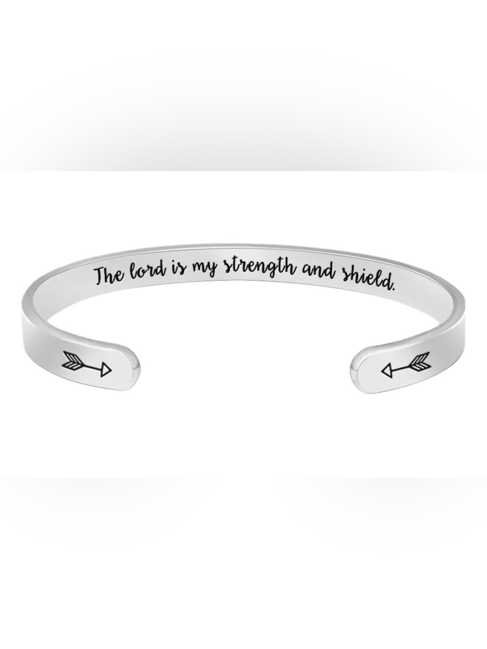Btysun Inspirational Stainless Steel Cuff Bracelet W dust bag and box NIB